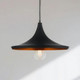 Black and Gold Pendant Smooth Mexican Hat Shaped 170mm 72W Black and Gold Pendant Smooth Mexican Hat Shaped 170mm 72W
